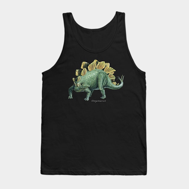 Stegosaurus Tank Top by davidroland